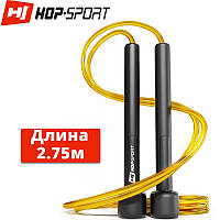 Скакалка Hop-Sport Crossfit NEW з пластиковими ручками HS-P025JR yellow