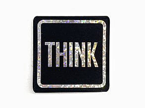 Нашивка Think/судет 50х50 мм, фото 1