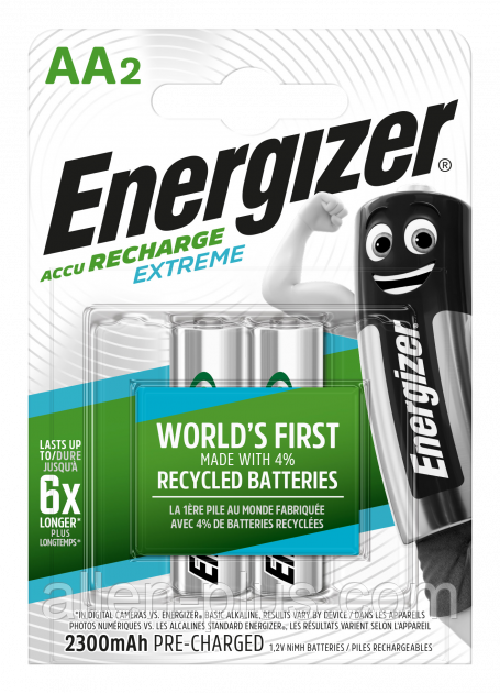 Аккумуляторы Energizer ACCU Recharge Extreme HR6/AA 1.2V 2300mAh NI-MH (PRE-CHARGED)