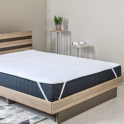 Наматрацник Аква стоп 200х200см водонепроникний з резинками по кутах тм Ідея