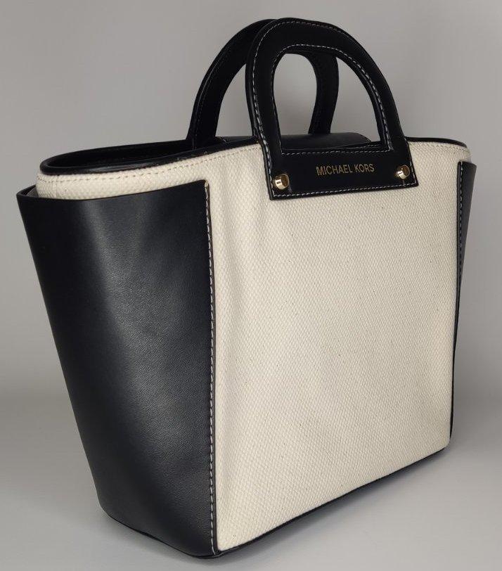 michael kors clara small cotton tote bag