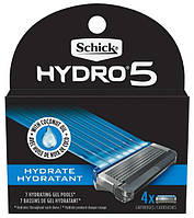 Сменные картриджи для бритья для мужчин Schick Hydro 5 Men's Razor Blade Refills, 4шт