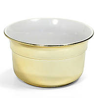 Чаша для бритья Omega PCON 227/BD Gold-plated plastic lathering bowl