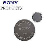 Батарейка літієва Sony/CR2430/3V. Батарейка панасонік Lithium для годинника 1шт