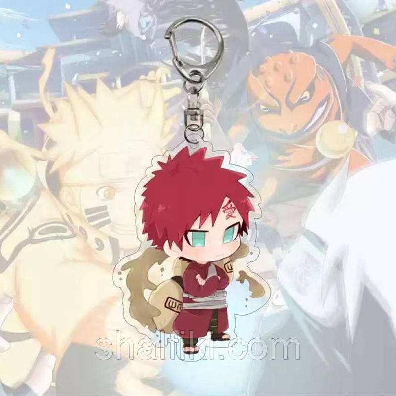 "Гаара (Наруто / Naruto)" брелок акриловий двосторонній з уф-друком