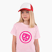 Дитяча футболка для дівчаток Бабл Квас (Bubble Kvas) (25186-3665-PK) Рожевий