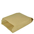 Паперовий пакет цілісний крафт буро-коричневий 220х140х50 мм (100 шт.), фото 4