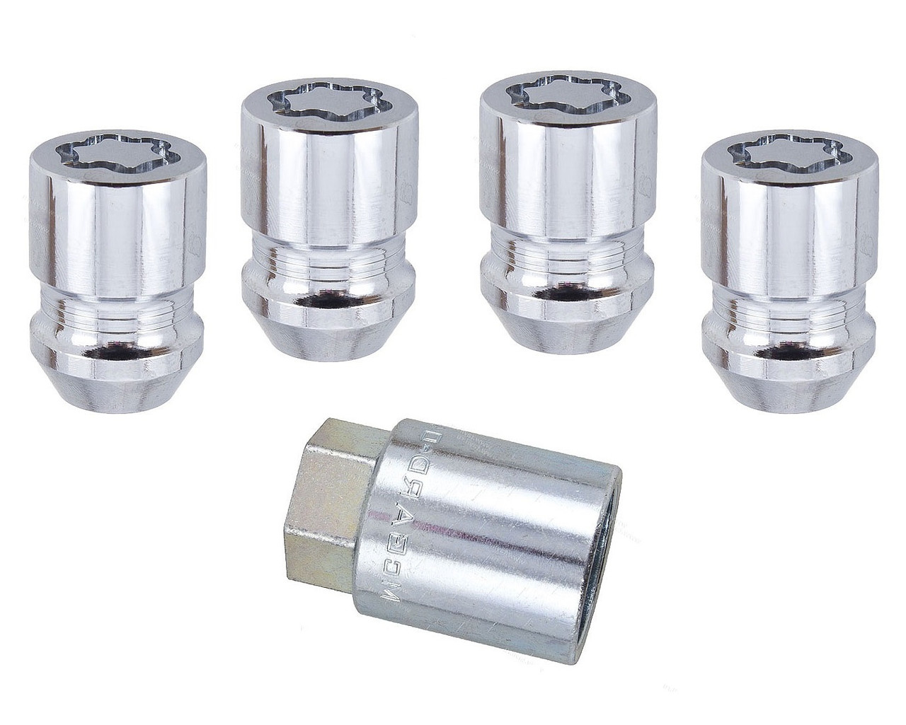 Секретки на колеса McGard 24154 M12x1.25 4 шт. + ключ
