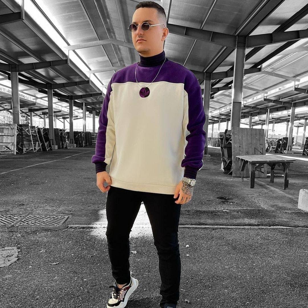 Чоловічий кофта світшот Adidas M974 білий S