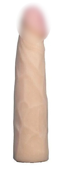 Насадка для страпона тілесна EGZO Ciberskin NSTR10 (18 см х 4 см)