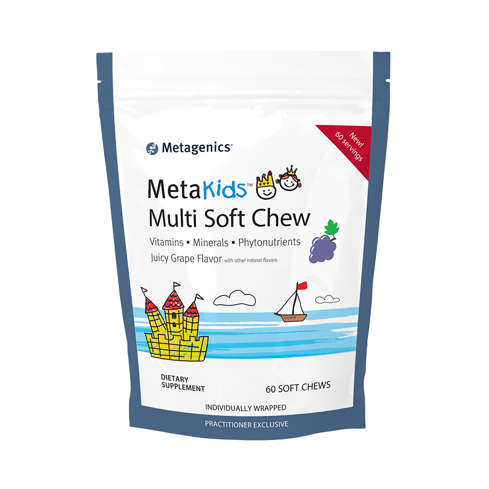MetaKids Multi Soft Chew metagenics  60 м'яких жувальних цукерок зі смаком винограду USA BX350, фото 1