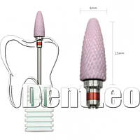 ФРЕЗА КЕРАМІЧНА ЛАБОРАТОРНА (РОЖЕВА) FK-015