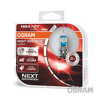 Галогенная лампа HB4 (9006) Osram 9006NL-HCB Night Breaker Laser Next Generation +150%