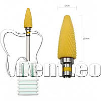 ФРЕЗА КЕРАМІЧНА ЛАБОРАТОРНА (ЖОВТА) FK-019