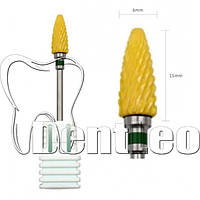 ФРЕЗА КЕРАМІЧНА ЛАБОРАТОРНА (ЖОВТА) FK-022