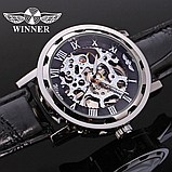 Красивий жіночий годинник, наручний механічний годинник, фото 5