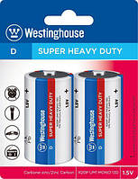 Солевая батарейка Westinghouse Super Heavy Duty D/R20 2шт/уп blister