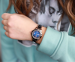 Круті модний наручний жіночий годинник з ремішком