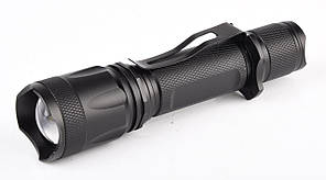 Ліхтар ручний Quantum QM-FL1010 10W LED c zoom-фокусом перезарядний з USB серія Techno
