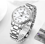 Годинник механічний срібний жіночий, Годинник жіночий стильний, фото 6