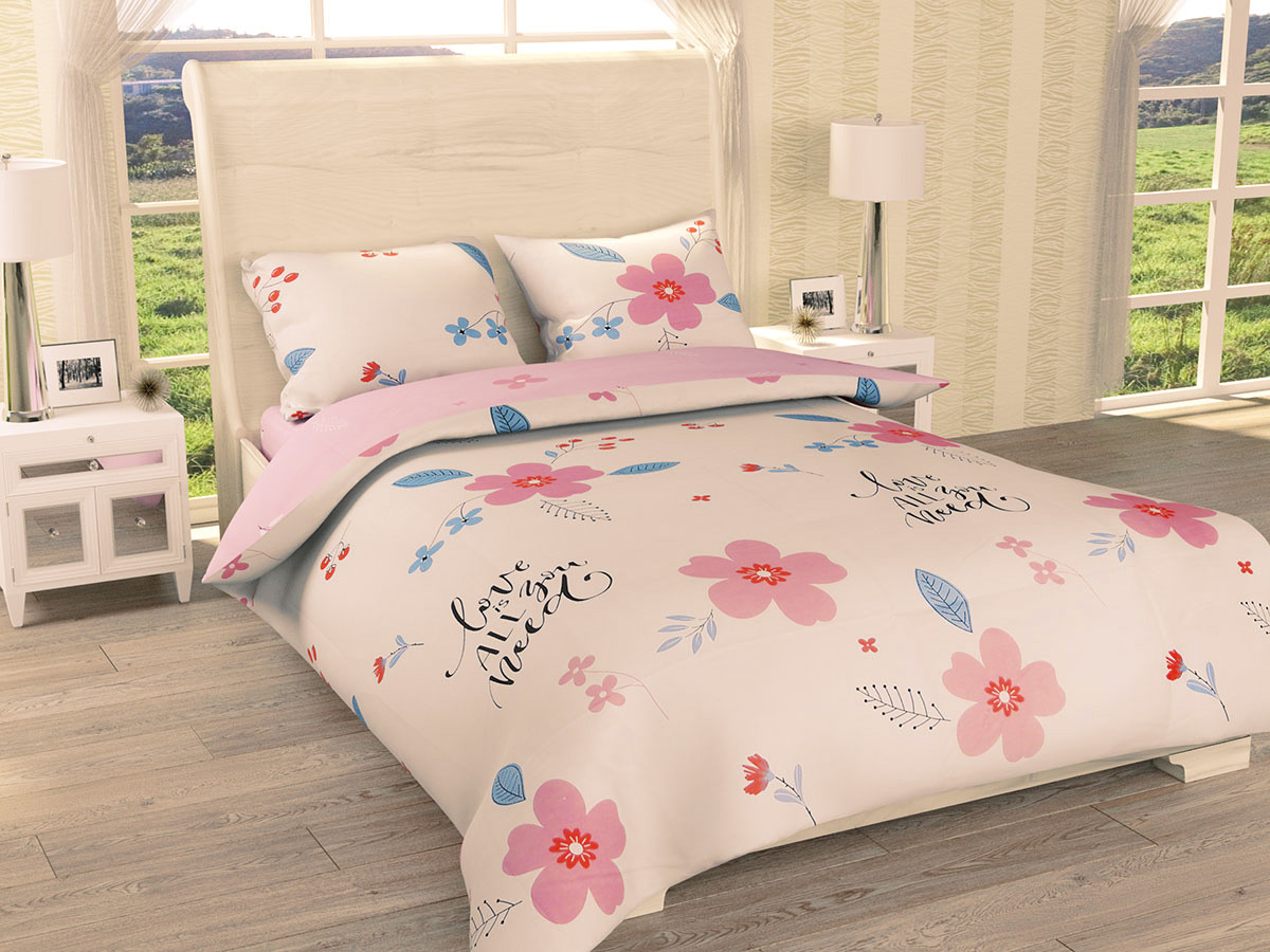 Постільна білизна Ранфорс Органік Р 557Д Leleka-Textile полуторний