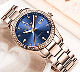 Годинник жіночий жіночий ошатний жовтий, стильний наручний годинник жіночий з ремінцем, фото 8