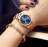 Годинник жіночий жіночий ошатний жовтий, стильний наручний годинник жіночий з ремінцем, фото 6