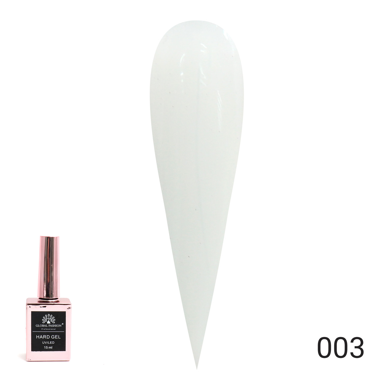 Гель для нарощування та зміцнення нігтів Global Fashion HARD 15ml No 03