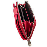 Шкіряний жіночий гаманець на магніті Karya 1119-46 червоний, фото 7