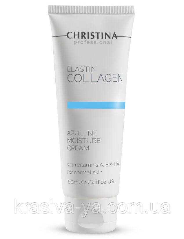 Увлажняющий крем для нормальной кожи "Эластин, Коллаген, Азулен" Elastin Collagen Azylene Moisture Cream, 60мл - фото 1 - id-p9613530