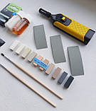 Повний комплект твердого воску з паяльником для реставрації плитки ламінату NEARBY No7А, фото 4