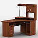 Кутовий робочий стіл комп'ютерний дП однотумбовий тис-23 з підставкою для монітора та ящиками Тіса Меблі, фото 2