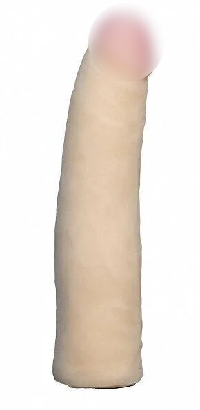 Насадка для страпона тілесна EGZO Ciberskin NSTR03 (18 см х 3,5 см)
