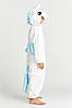 Піжама кігурумі для хлопчика Jamboo Біло-блакитний Єдиноріг 125 (135-145 см), фото 3