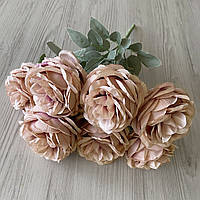 Букет искусственных английских роз пудровых BR 031