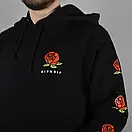 Трикотажне худі | чорна толстовка ripndip троянди, фото 2