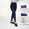 Жіночі стрейчеві джинси скіні Джегінси на болтах Ластівка в синьому кольорі M, фото 7