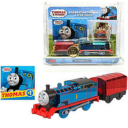 Святковий блискучий паровозик Томас Паровозик моторизований Fisher-Price Thomas and Friends GNB46