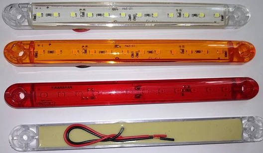 Ліхтар габаритний діодний 12 LED, білий, фото 3