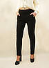 Штани жіночі офісні у великих розмірах L — 6XL (Польща) Класичні штани в чорному кольорі L-XL, фото 5