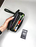 Шкіряний гаманець ручної роботи ZIPPER зелений, фото 3