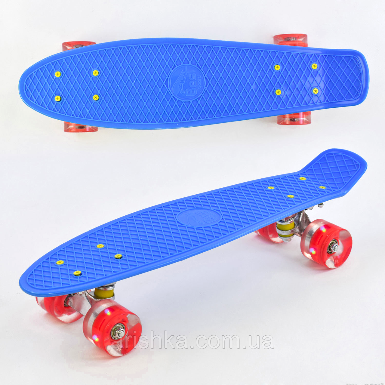 Пеніборд (Penny board), скейт, скейтборд зі світними колесами