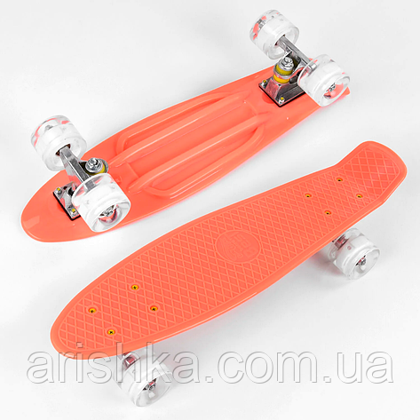Пеніборд (Penny board), скейт, скейтборд зі світними колесами, фото 1