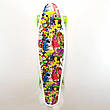 Пеніборд (Penny board), скейт, скейтборд зі світними колесами, фото 9