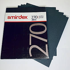 Абразивні листи на водостійкій основі SMIRDEX 270, 280х230 мм зерно Р280
