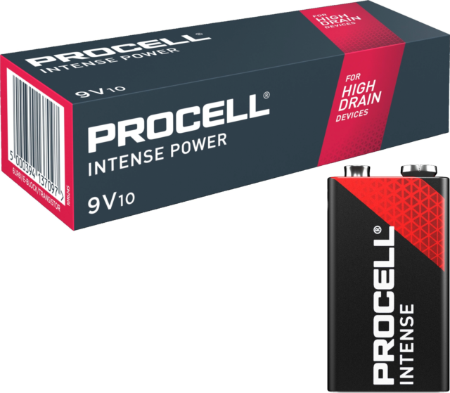 Батарейка DURACELL PROCELL Intense 9V/6LR61 (1шт.)