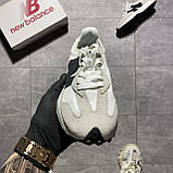 Жіночі кросівки New Balance 327 Beige Black Grey, сірі замшеві кросівки нью беленс беланс 327 NB 327, фото 3