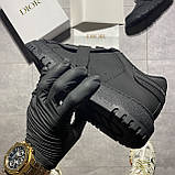 Жіночі кросівки Dior ID Total Black, чорні шкіряні кеди діор ід айді, фото 3