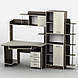 Комп'ютерний робочий стіллдсп із надбудовою етажеркою, ящиками та висувною панеллю Тіса-29 Тіса Меблі, фото 2