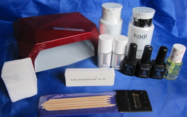 Стартовий набір для покриття гель-лаком Kodi (12 позицій) з лампою гібрид на 36 вт, фото 1
